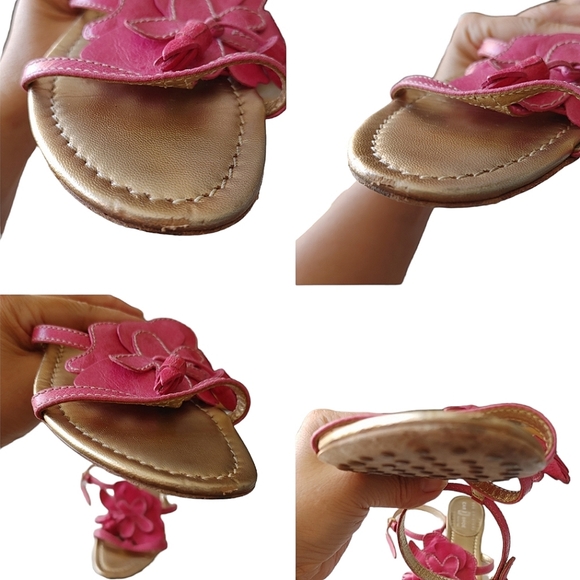 The Original Car Shoe by Prada Pink Floral Leather Sandals - Picture 7 of 12